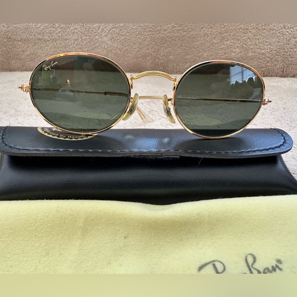 Ray-Ban Accessories - Ray-Ban W0976 Vintage Classic Gold Frame Sunglasses w/ Gray/Green glass Lenses